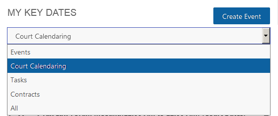 PageLightPrime Calendar Event Type