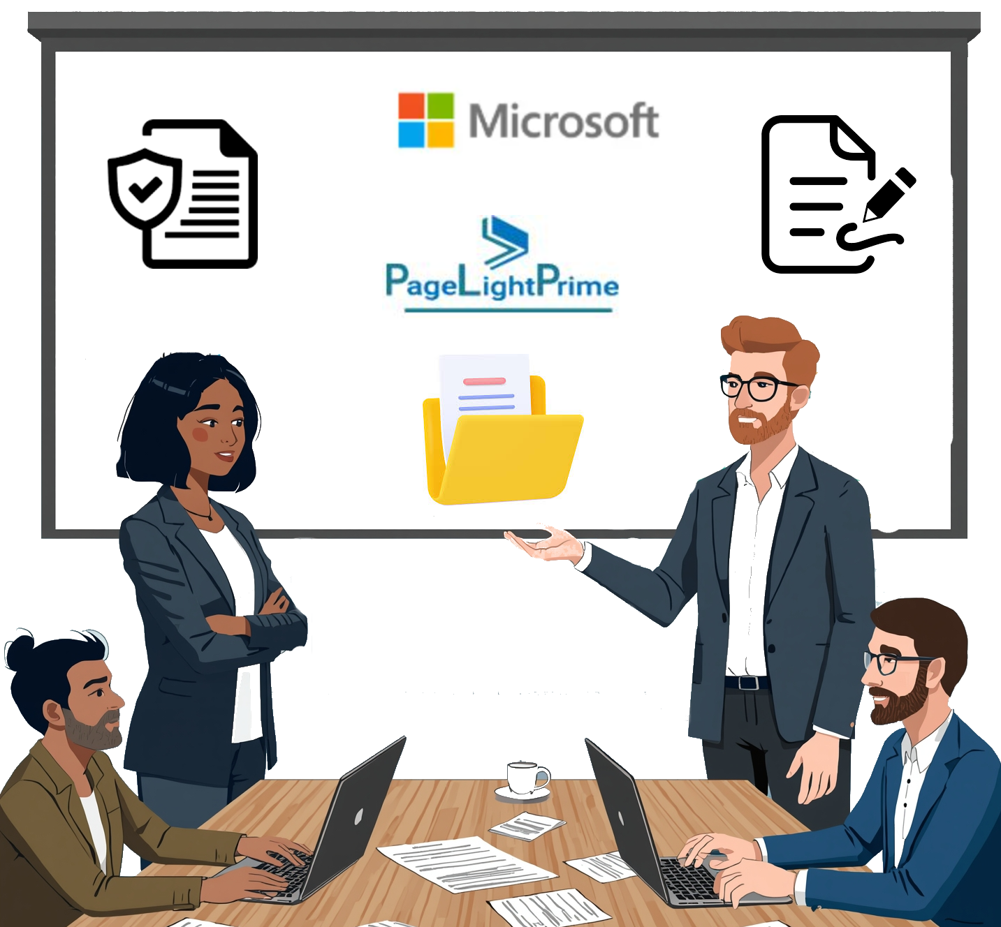 PageLightPrime legal document automation interface on Microsoft 365