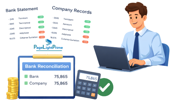 An attorney signing a monthly trust account reconciliation certification document.