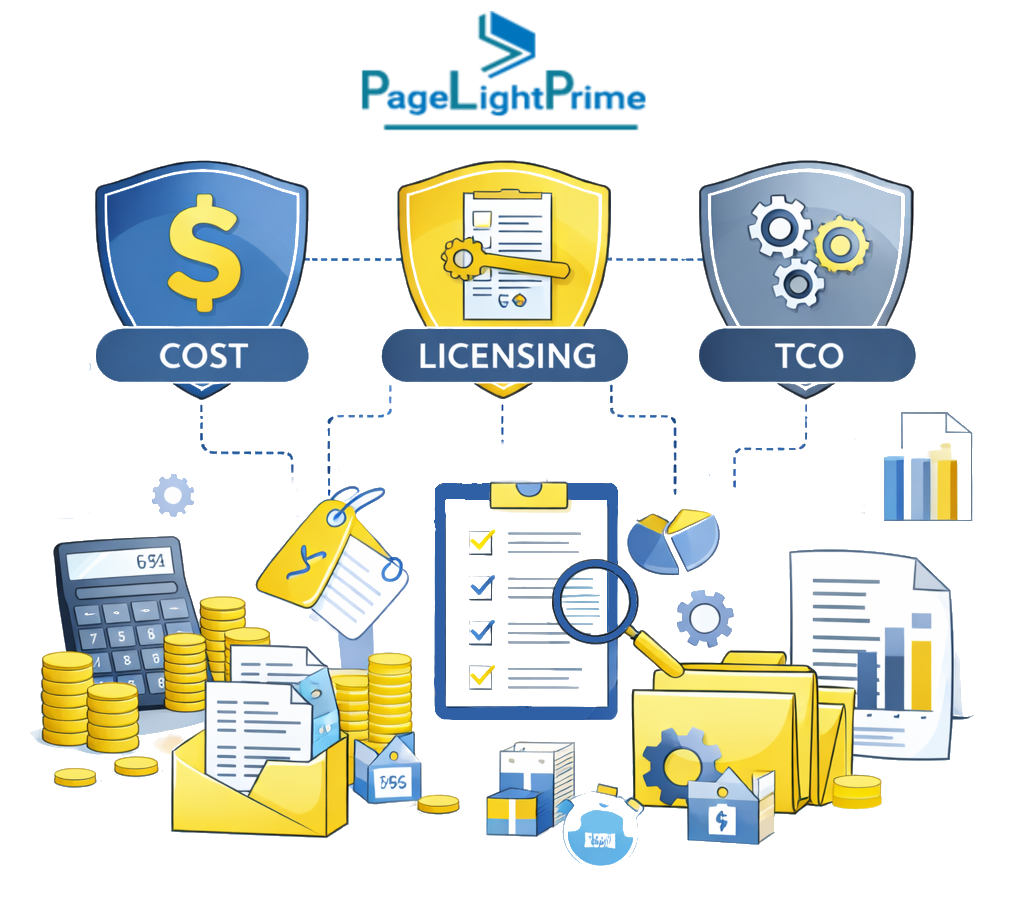 Total cost of ownership comparison: Microsoft 365 PageLightPrime vs iManage