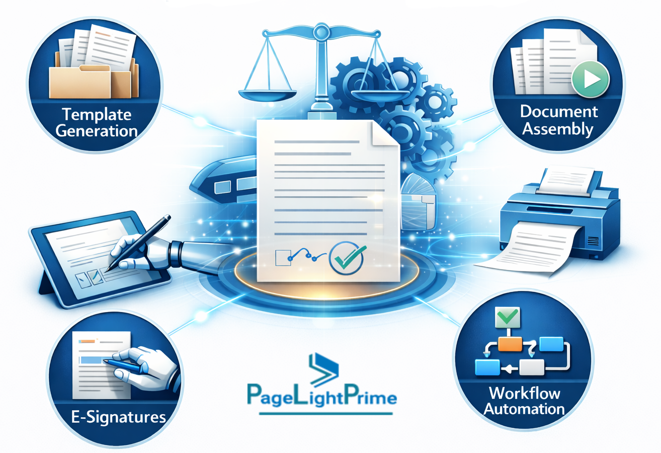 Infographic showing Microsoft 365 law firm software benefits for solo, mid-size, and enterprise firms