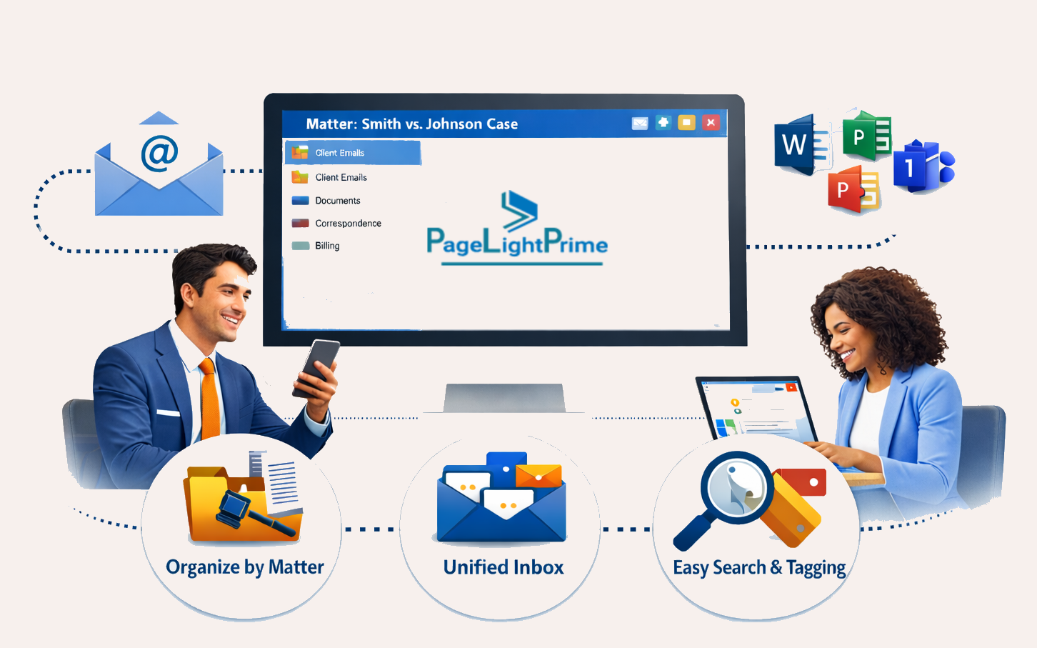 Matter-centric email management in Microsoft 365 for law firms
