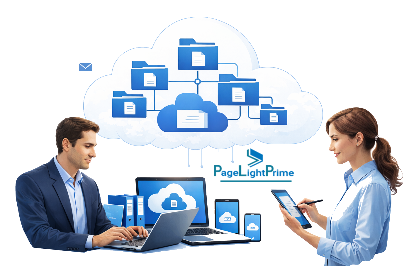 Lawyers reviewing legal practice management platform options on a computer during a law firm meeting
