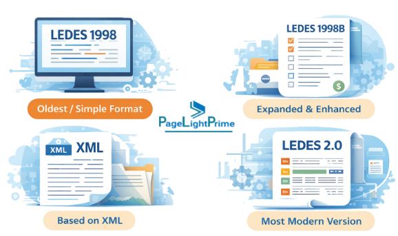 Insurance defense LEDES billing process used by US law firms and insurers