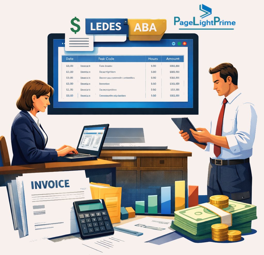 LEDES billing software for law firms overview showing e-billing workflow and compliance