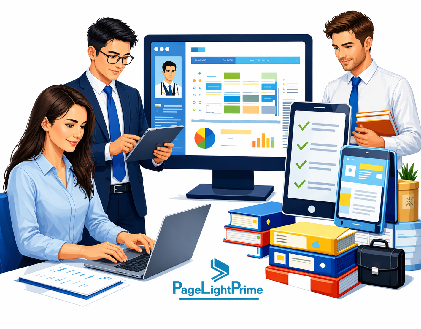 Comparison graphic titled ‘When Each Approach Wins’ outlining when to choose PageLightPrime, iManage, or NetDocuments based on firm
