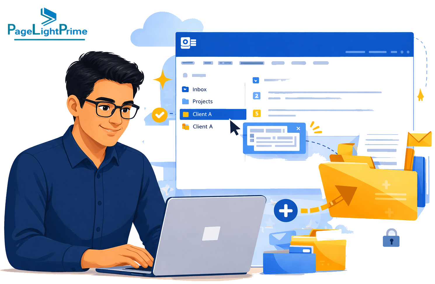 Security, retention, and compliance icons for legal document management