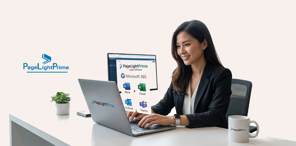 PageLightPrime legal software dashboard for Singapore law firms