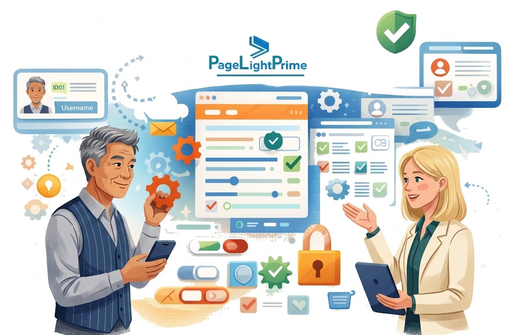 legal professional using a laptop with email and document icons, accompanying content explaining how AI-powered legal platforms replace traditional legal software by connecting client information, legal documents, and communications.