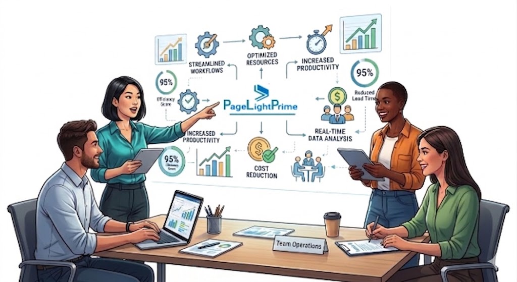 Microsoft 365 Copilot working with PageLightPrime to analyze legal documents, generate executive summaries