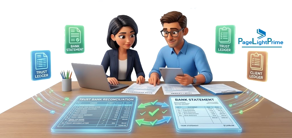 Client trust ledger management for legal matters in an Ontario law firm